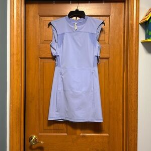 Athleta Yosemite Dress Periwinkle Mesh Detail Top